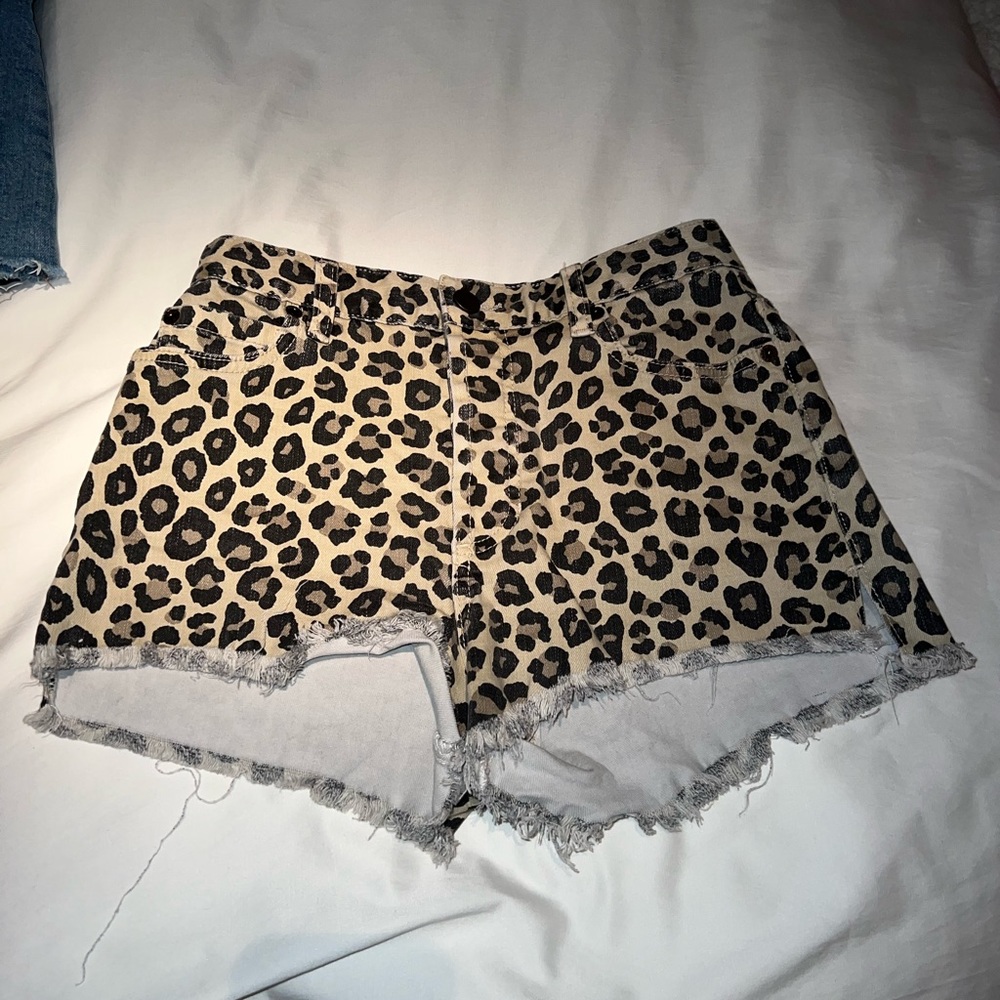 cheetah print shorts